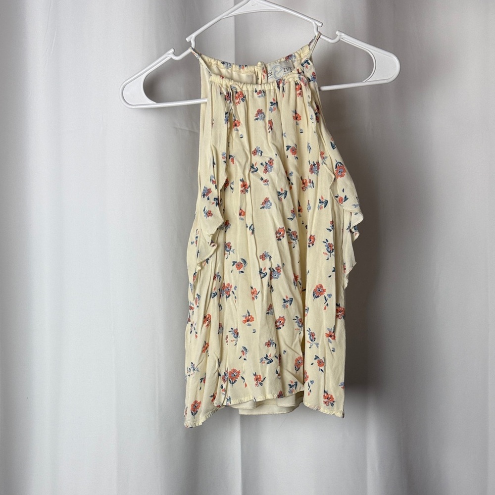 Floral Cream Halter-Style Women's Camisole